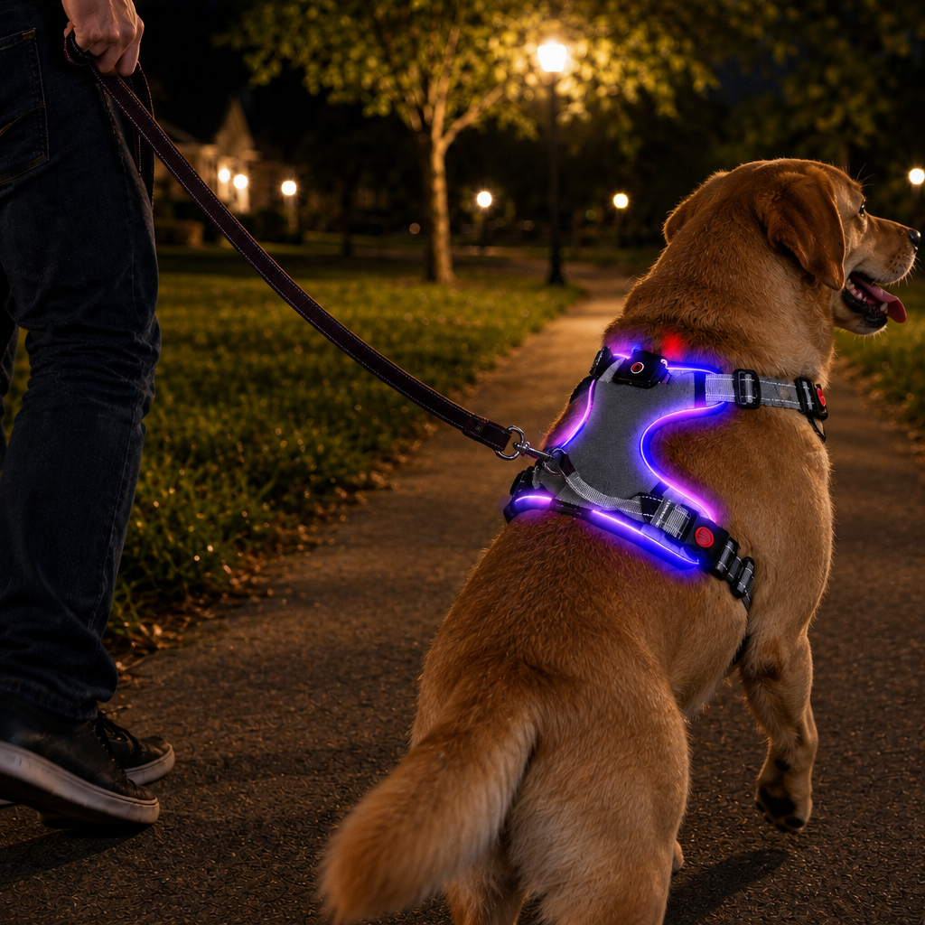 Tailwise Rechargeable LED Dog Harness