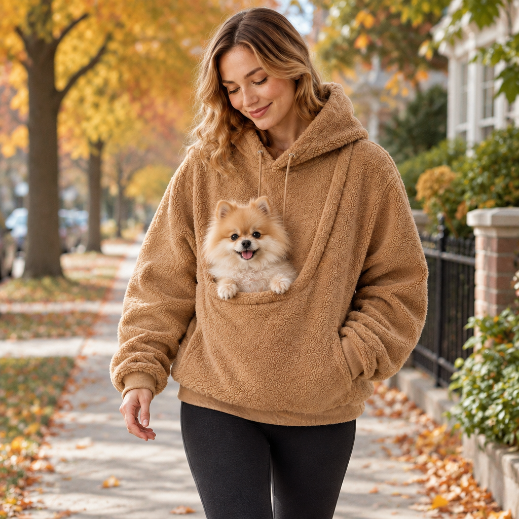 Tailwise Sherpa Pet Carrier Hoodie