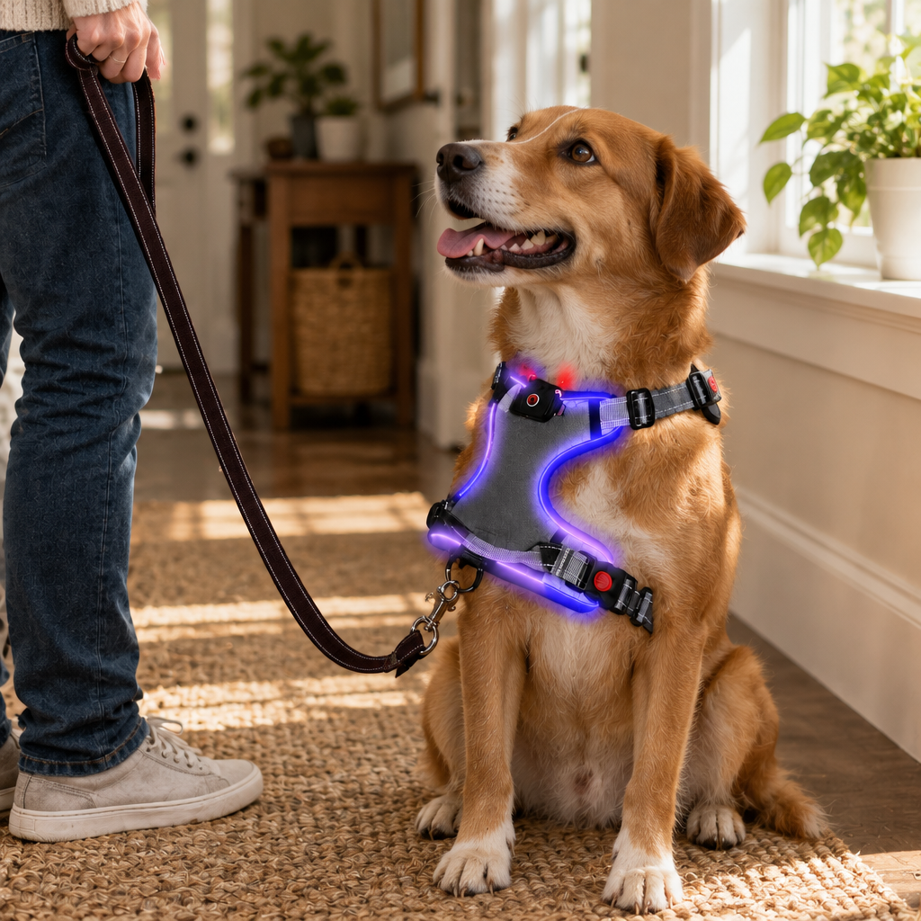 Tailwise Rechargeable LED Dog Harness