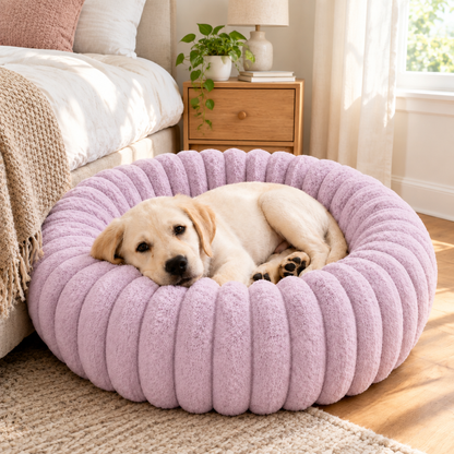 Tailwise Plush Donut Dog & Cat Bed