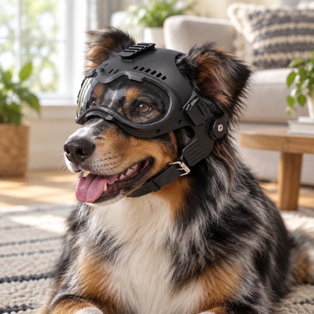 Tailwise Tactical Dog Helmet with Goggles