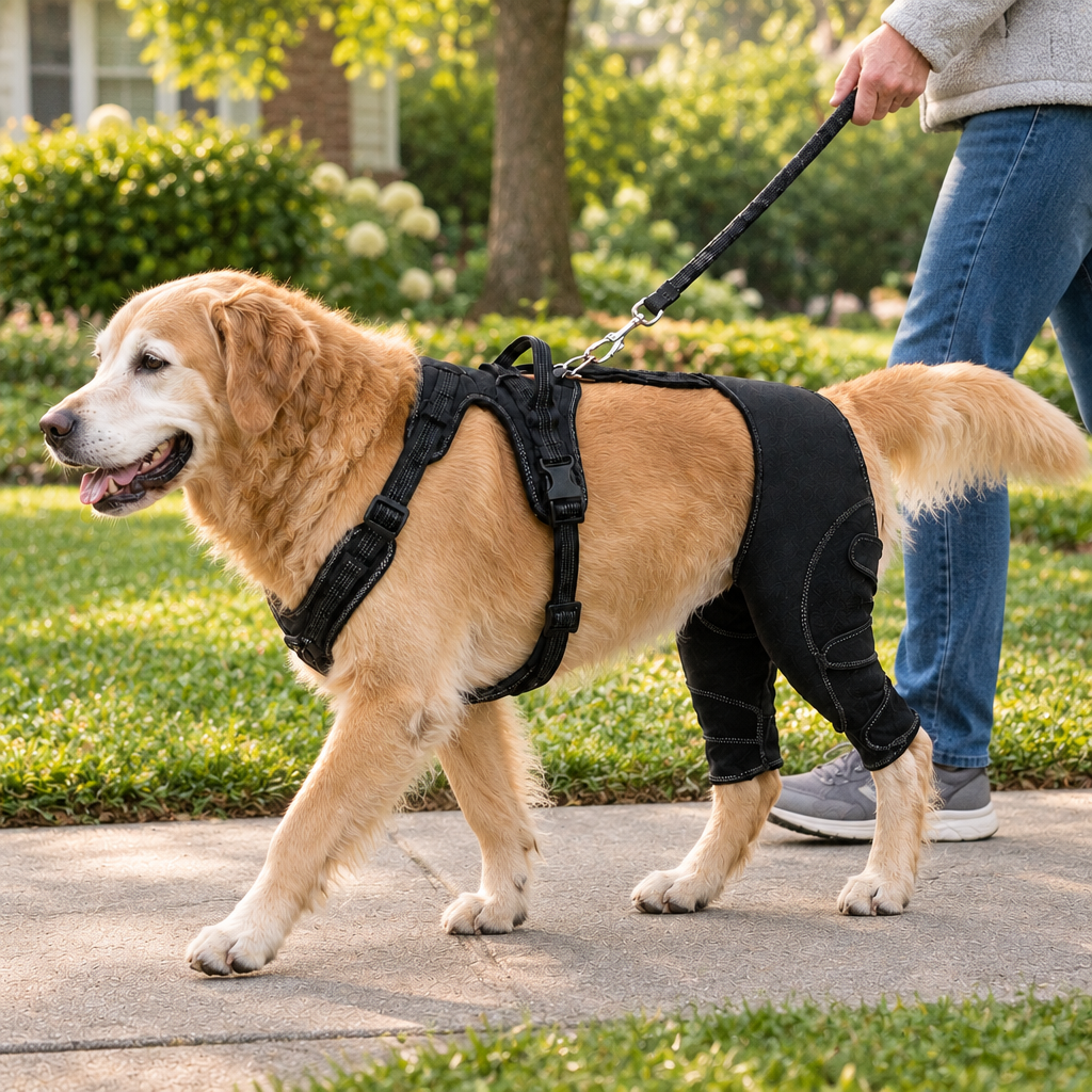 Tailwise Dual Rear Leg Dog Brace with Harness