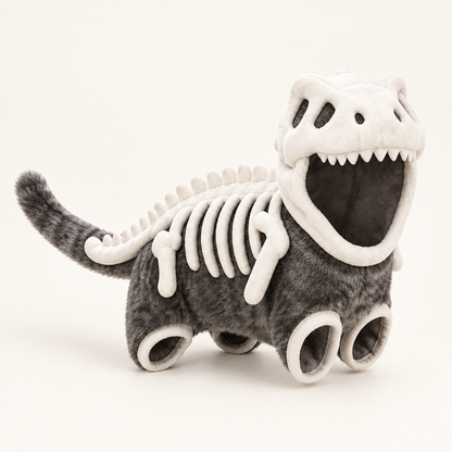 Tailwise Plush Dinosaur Skeleton Pet Costume