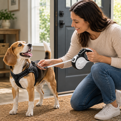 Tailwise LED Retractable Dog Leash
