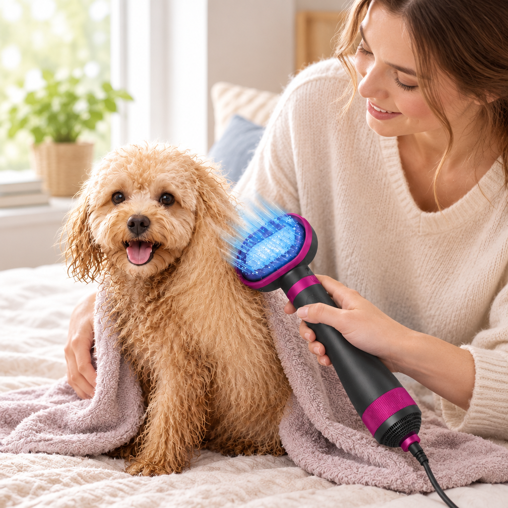 Tailwise 4-in-1 Pet Dryer Brush
