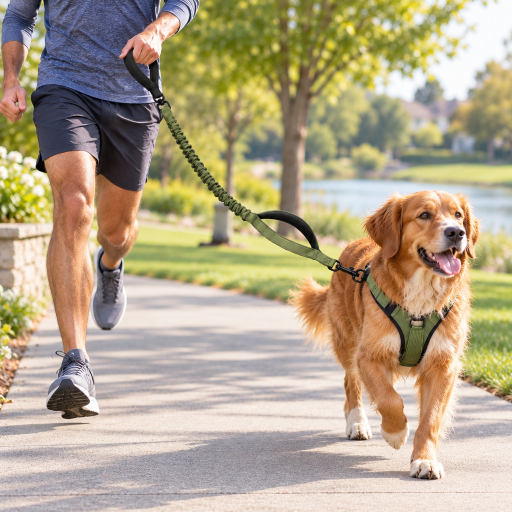 Tailwise Dual-Handle Bungee Dog Leash