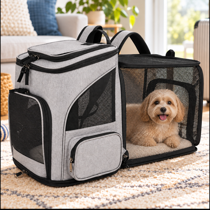 Tailwise Expandable Pet Carrier Backpack