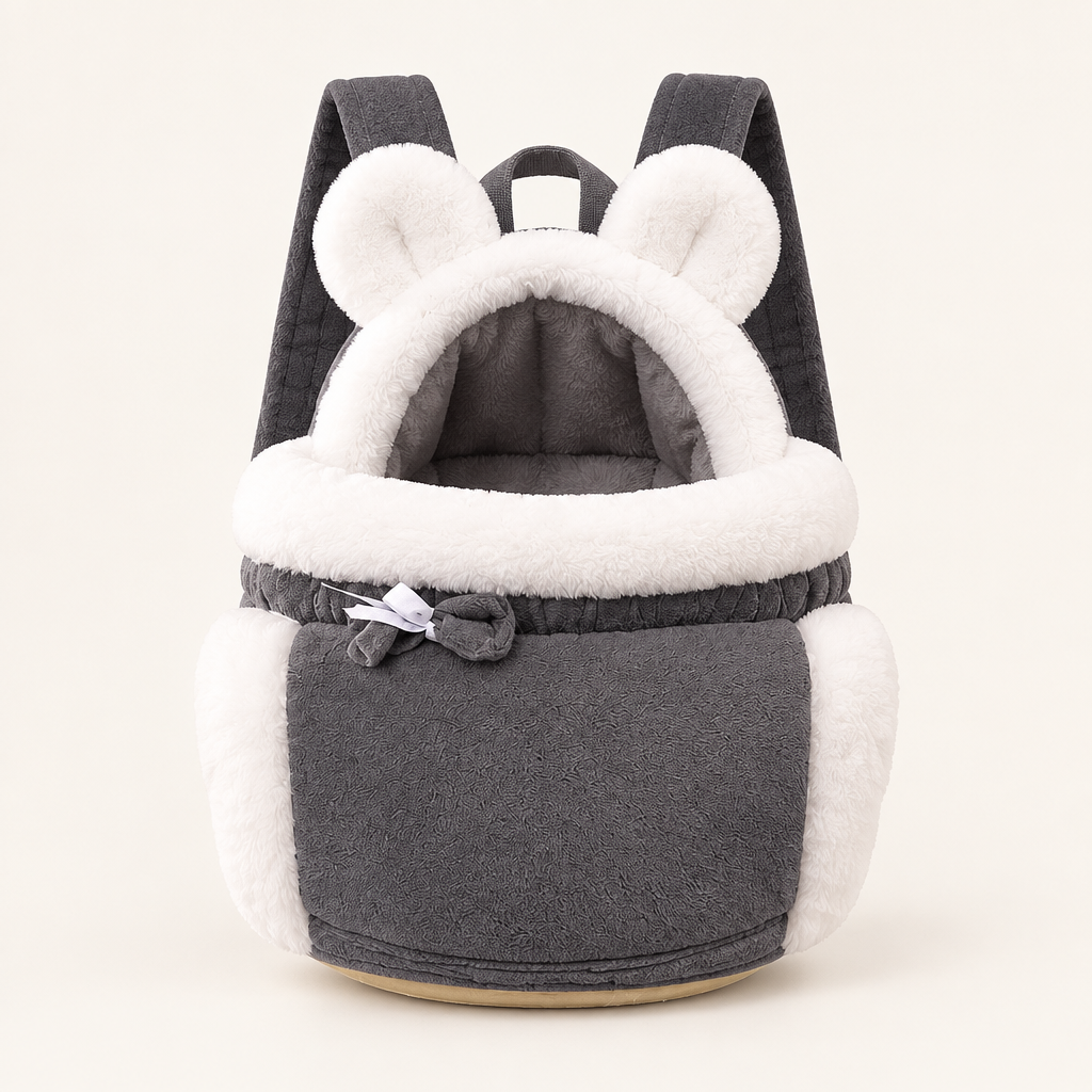 Tailwise Winter Plush Cat Carrier Backpack