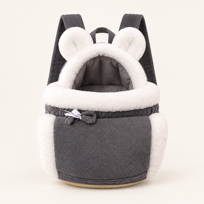 Tailwise Winter Plush Cat Carrier Backpack