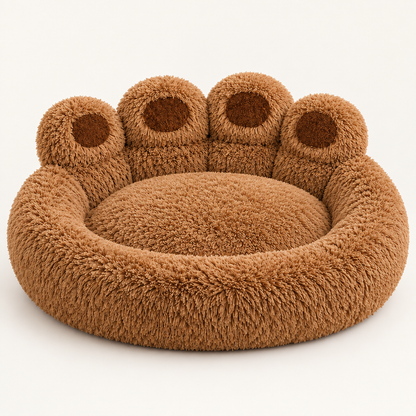 Tailwise Plush Paw-Shaped Dog Bed