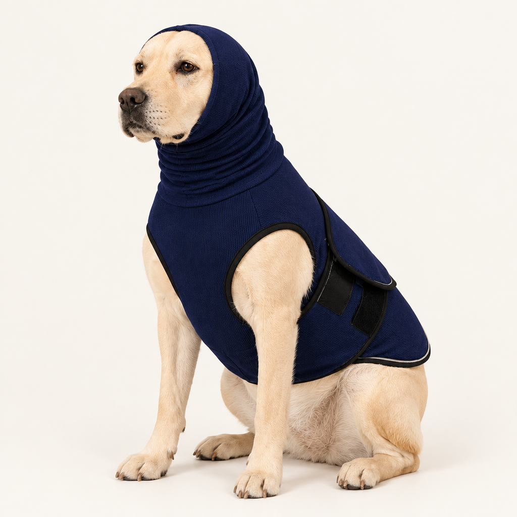 Tailwise Dog Calming Shirt with Ear Hood