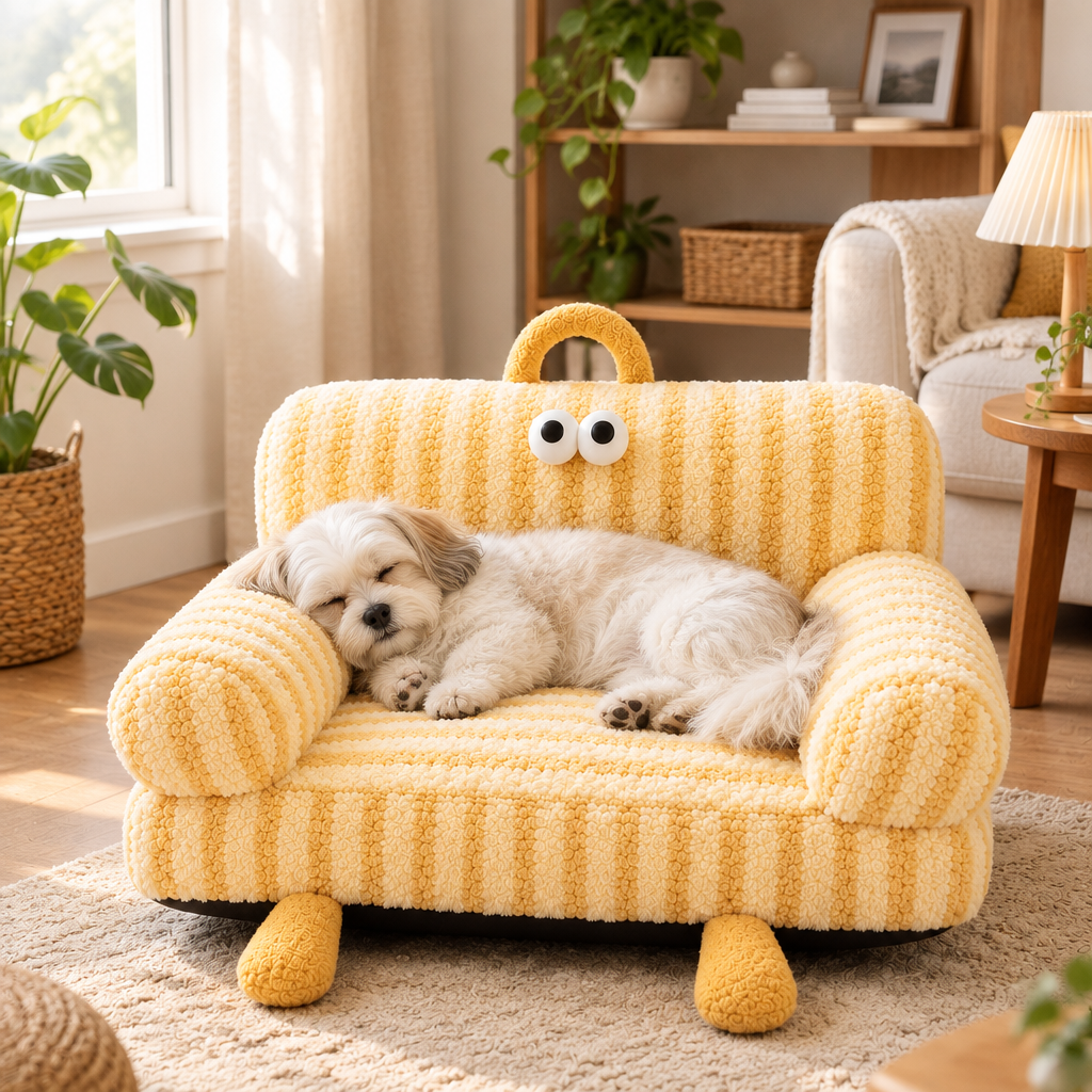 Tailwise Cozy Pet Sofa Bed for Cats & Small Dogs