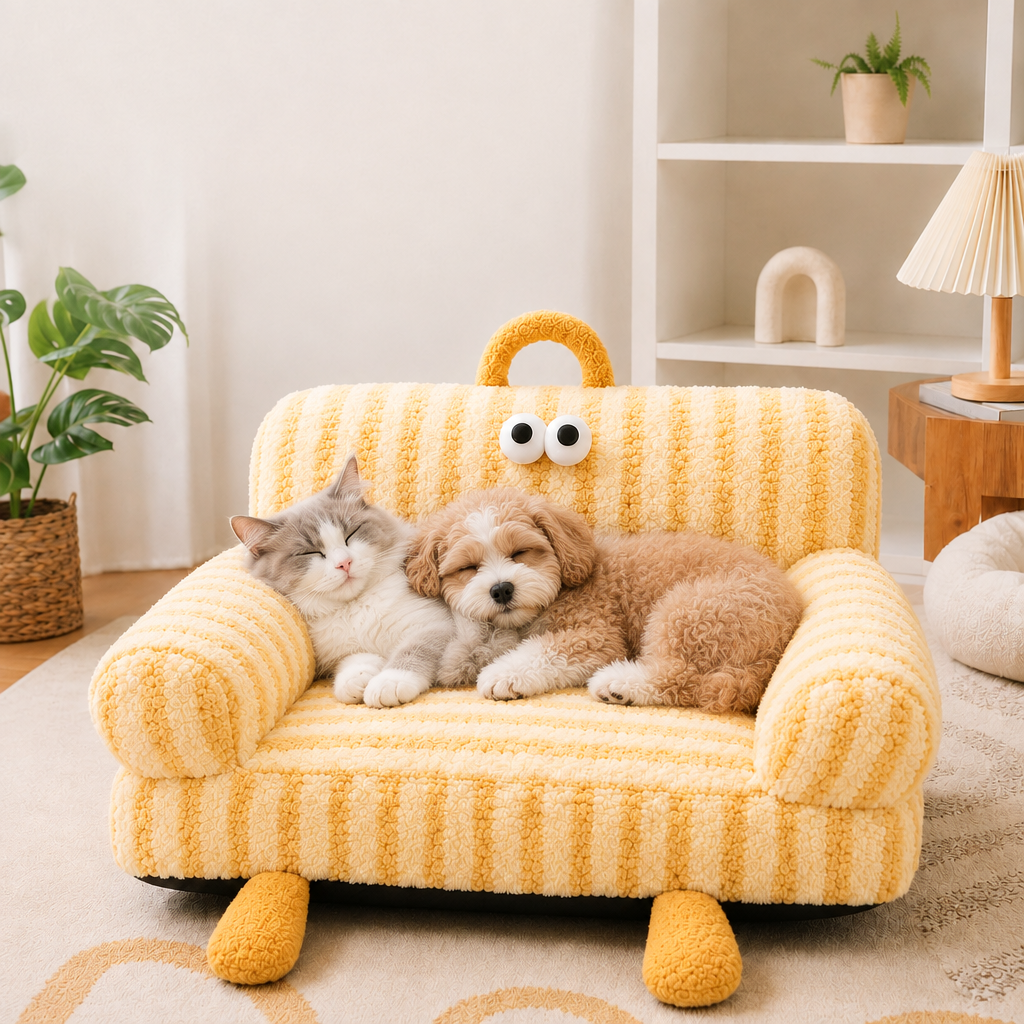 Tailwise Cozy Pet Sofa Bed for Cats & Small Dogs
