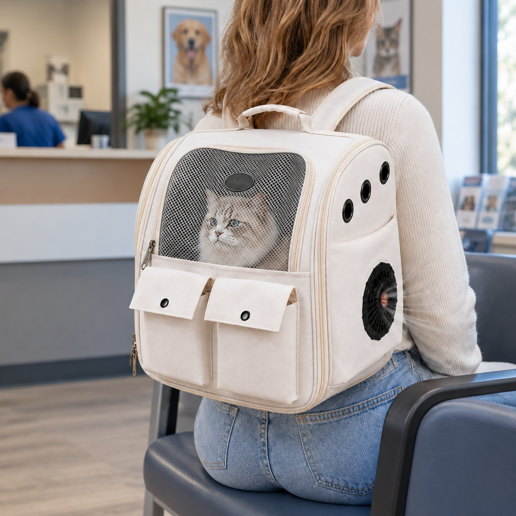 Tailwise Dual-Fan Cat Carrier Backpack