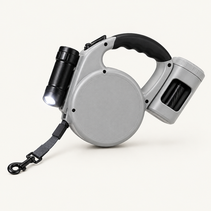 Tailwise 3-in-1 Retractable Dog Leash with Flashlight