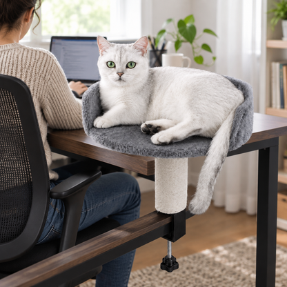 Tailwise Clamp-On Desk Cat Perch