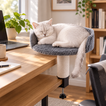 Tailwise Clamp-On Desk Cat Perch