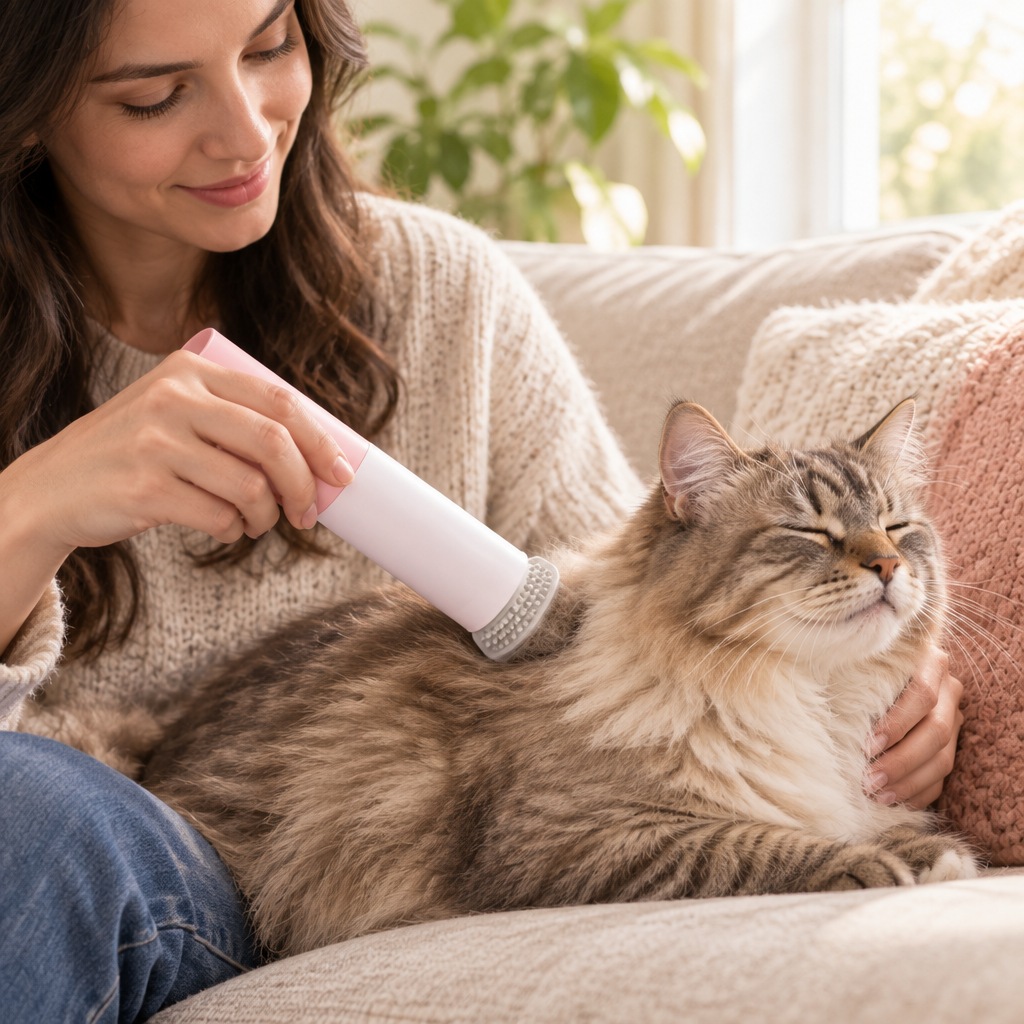 Tailwise Self-Cleaning Pet Grooming Comb