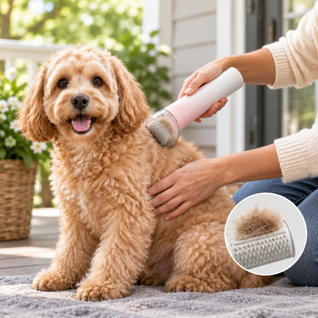 Tailwise Self-Cleaning Pet Grooming Comb