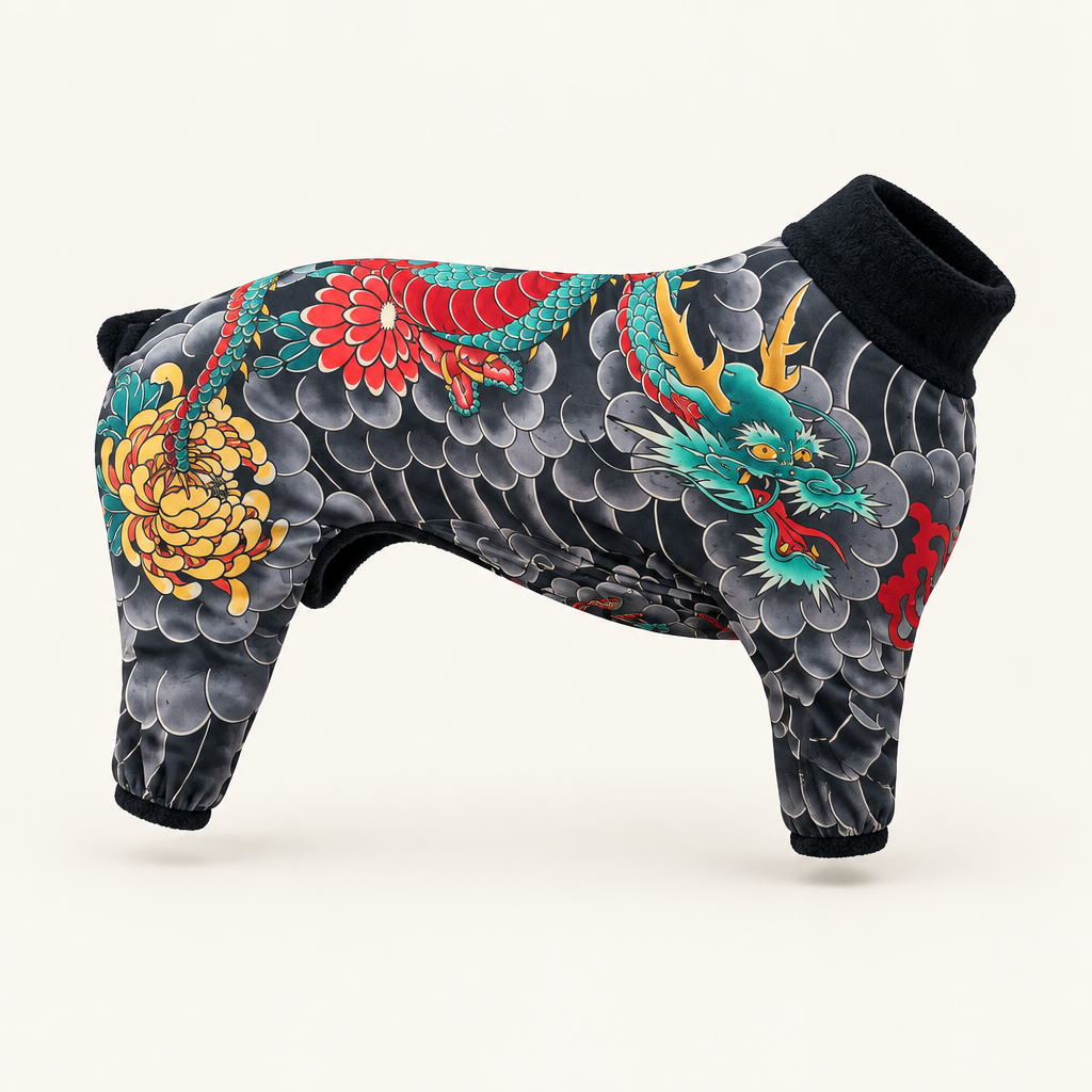 Tailwise Tattoo Print Pet Bodysuit