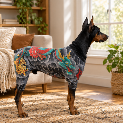 Tailwise Tattoo Print Pet Bodysuit