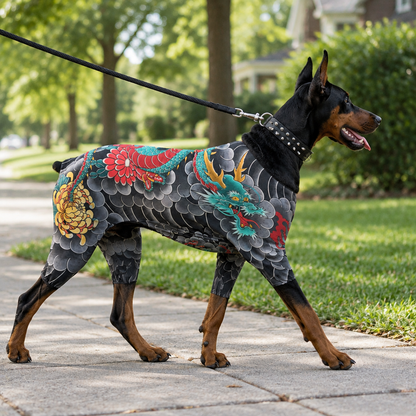 Tailwise Tattoo Print Pet Bodysuit