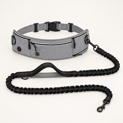 Tailwise Hands-Free Dog Running Leash with Waist Belt