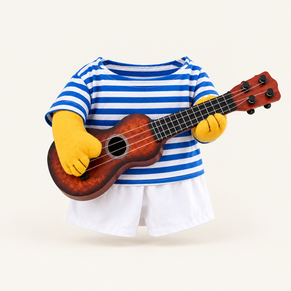Tailwise Guitar Player Dog Costume with Fake Arms