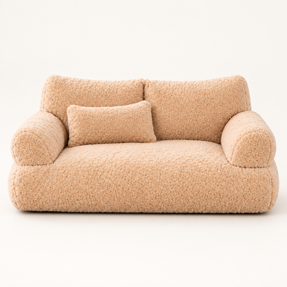 Tailwise Plush Pet Sofa Bed for Cats & Small Dogs