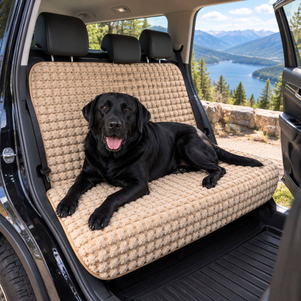 Tailwise Plush Dog Back Seat Cover