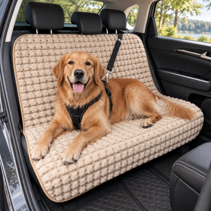Tailwise Plush Dog Back Seat Cover