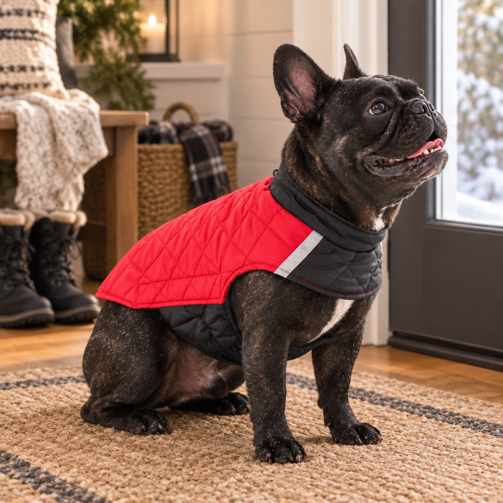 Tailwise Reversible Quilted Dog Winter Coat