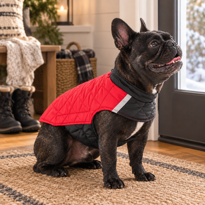 Tailwise Reversible Quilted Dog Winter Coat