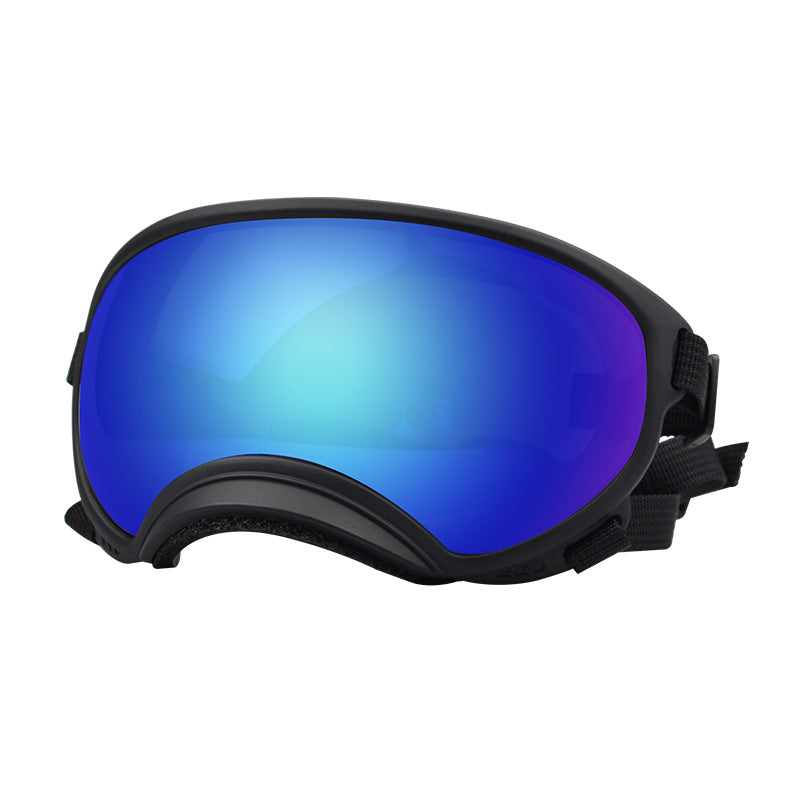 Tailwise Dog Goggles - Black with Blue Mirror Lens