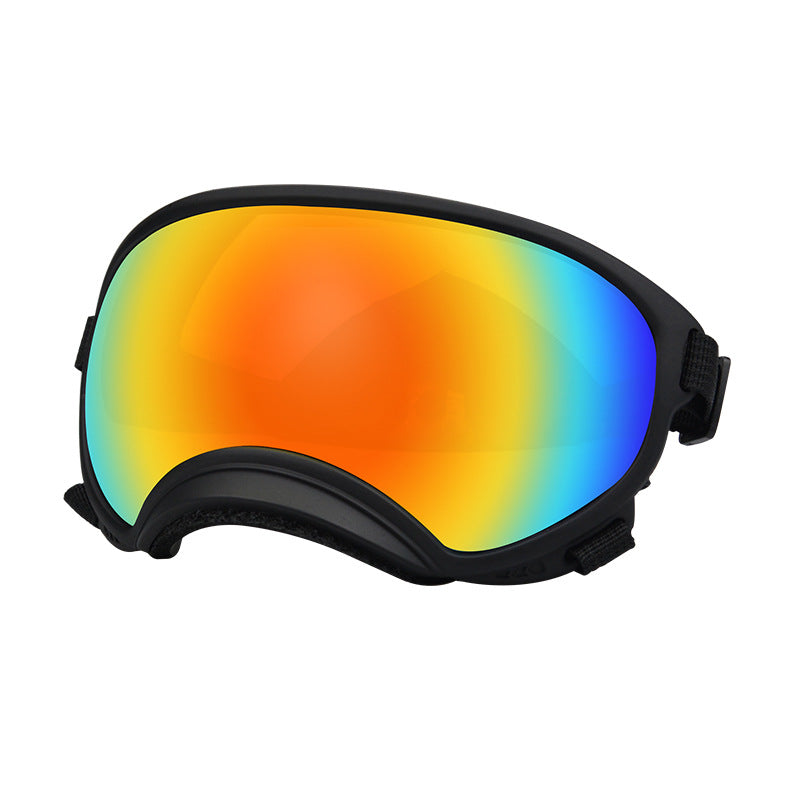 Tailwise Dog Goggles - Black with Red Mirror Lens