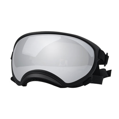 Tailwise Dog Goggles - Black with Silver Mirror Lens